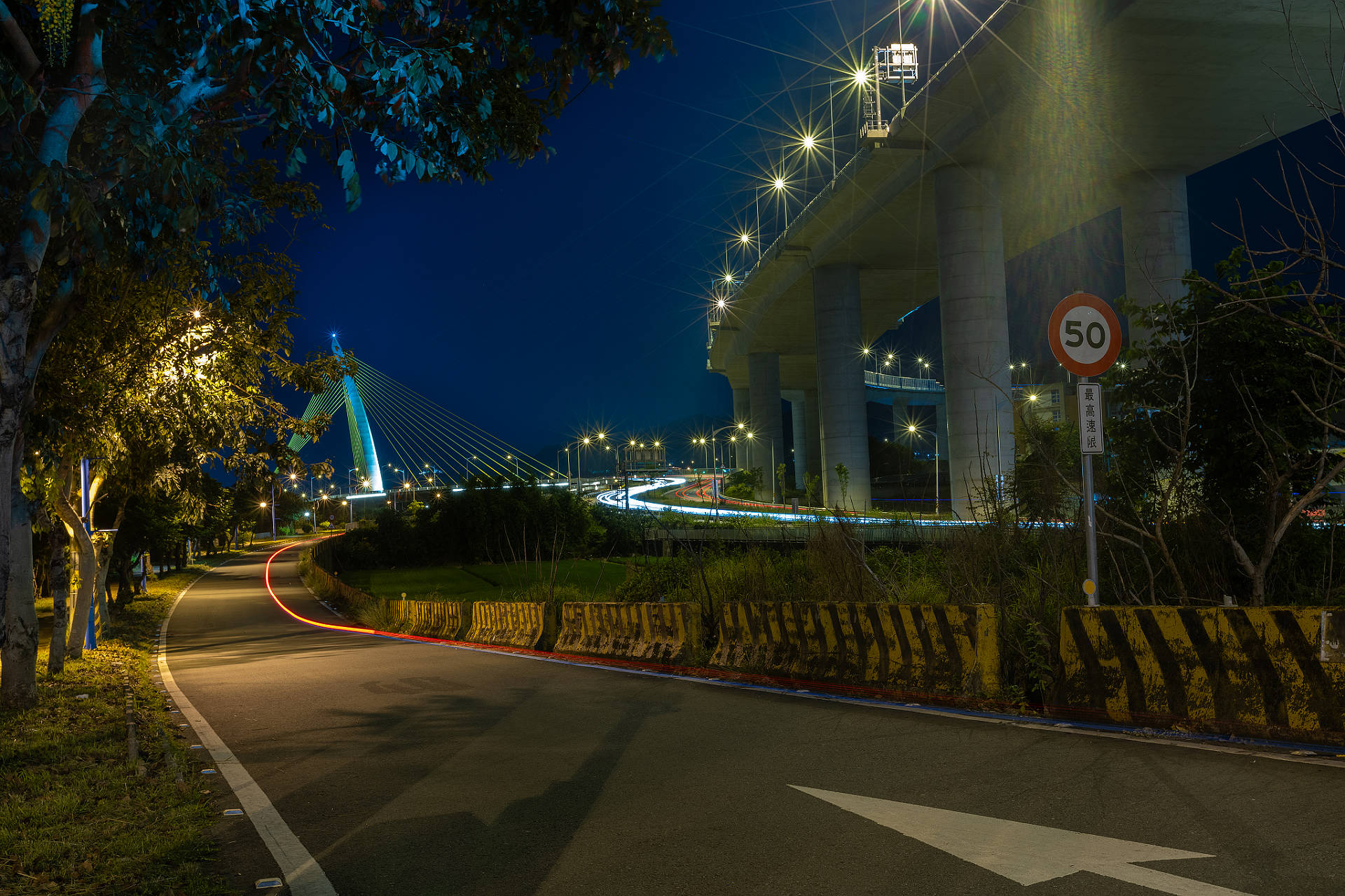 豐原弦月型斜張橋